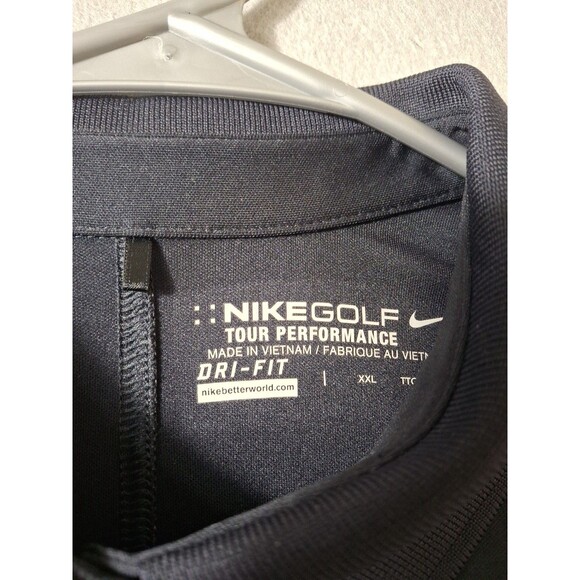 Nike Golf Polo Womens XXL Logo Rams Swoosh Dark Blue Dri Fit Tour Performance - Picture 4 of 10